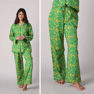 Mahogany Green Banana Pajama Pants Size Medium 47892